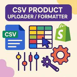 CSV Product Uploader for Shopify logo