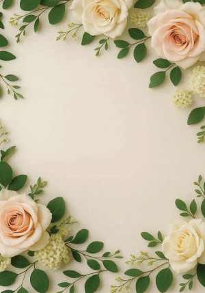 Classic Floral Wedding Background